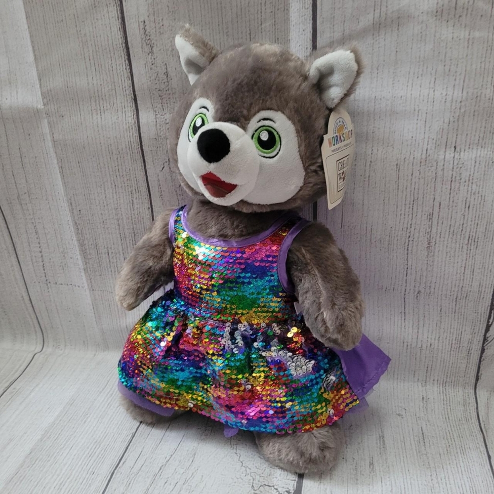 Build a Bear Wiley the Wolf from Great Wolf Lodge 16"